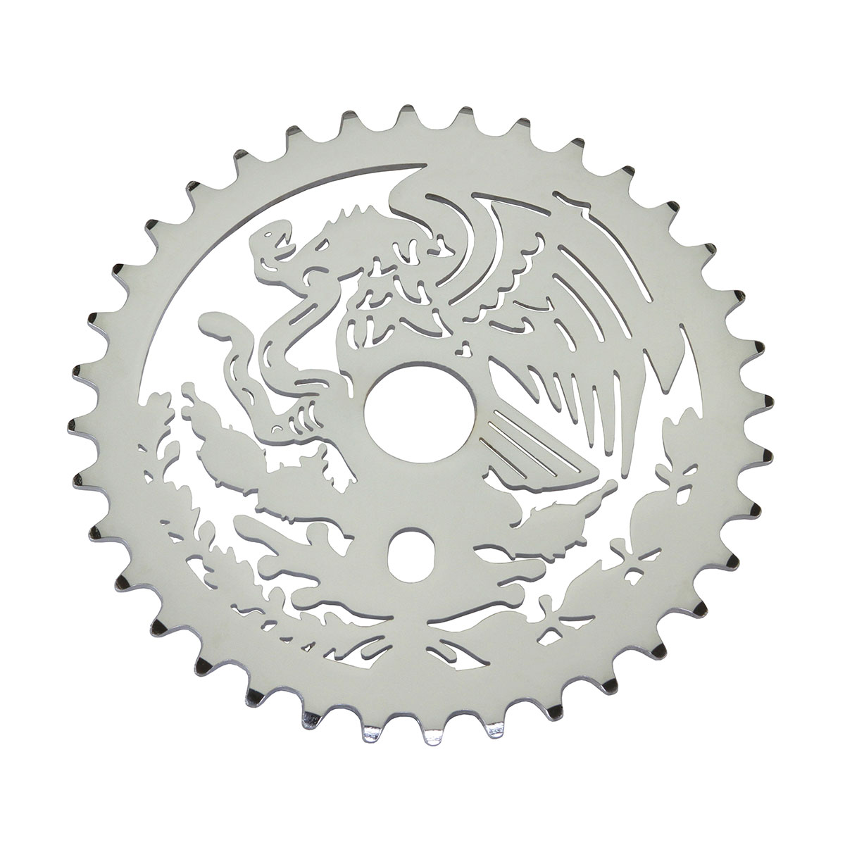 Lowrider Mexican Steel Chainring 1/2 X 1/8 36t Chrome.